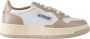Autry Beige en wit leren sneakers Beige Dames - Thumbnail 1