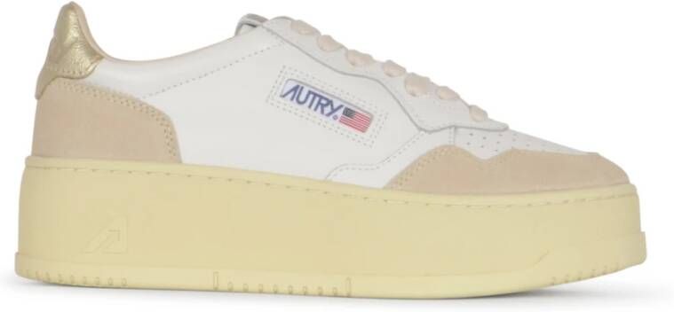 Autry Beige Platform Sneakers Bestseller
