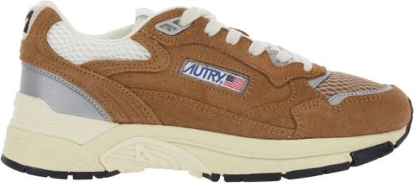 Autry Beige Sneakers Hyperway Stijlvolle Schoenen