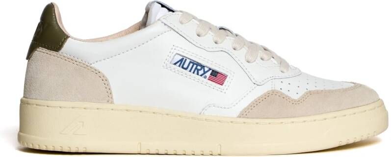 Autry Witte lage sneakers met suède panelen White Heren - Foto 3