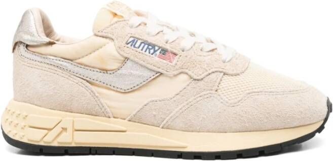 Autry Beige Sneakers met Reelwind Sluiting