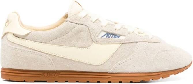 Autry Beige Sneakers voor Mannen