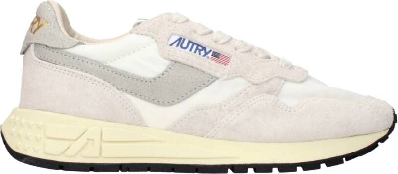 Autry Reelwind Sneakers Vintage-geïnspireerde Prestatieschoenen Beige Heren