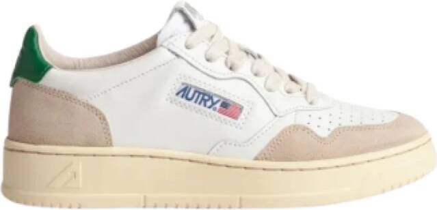 Autry Bicolor Leren Lage Sneakers Gray Heren