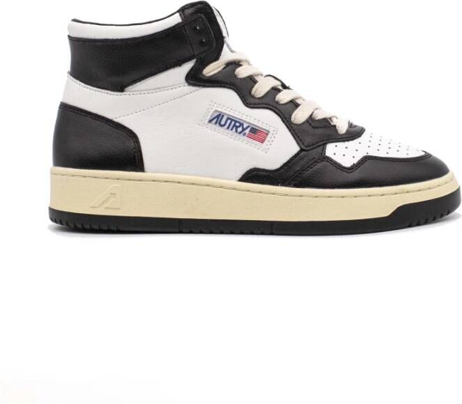 Autry Bicolour Leren Sneakers Wit Unisex