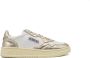 Autry Witte Platina Leren Sneakers Vintage-geïnspireerd Wit Dames - Thumbnail 1