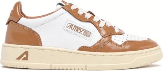 Autry Bimateriaal Leren en Lak Sneakers