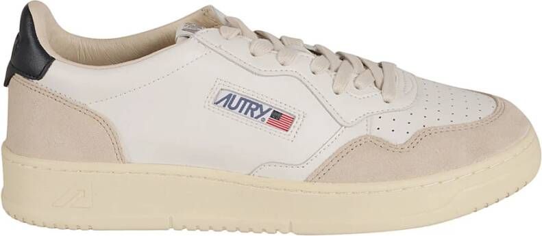 Autry Blauw Wit Sneakers Medalist Suede Panel Multicolor Heren