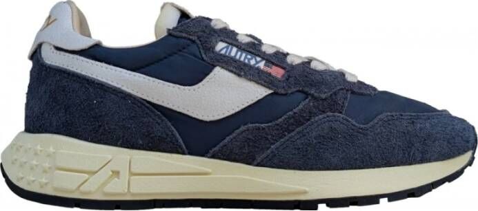 Autry Blauwe Reelwind Lage Sneakers