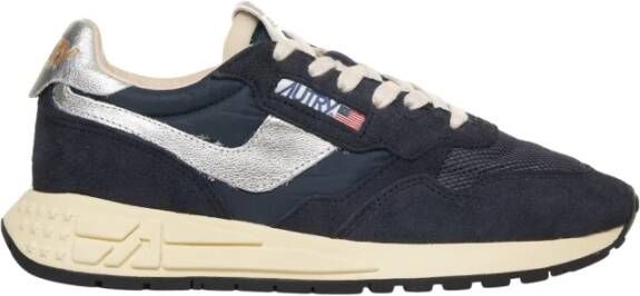 Autry Blauwe Sneakers met Verhoogde Zool