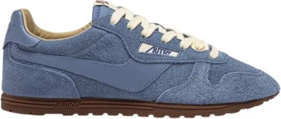 Autry Blauwe suède en leren sneakers Windspin