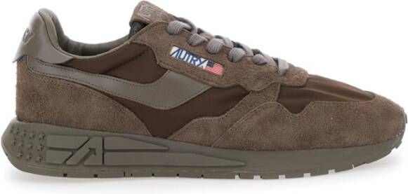 Autry Bruine Sneakers Reelwind Stijlvolle Schoenen