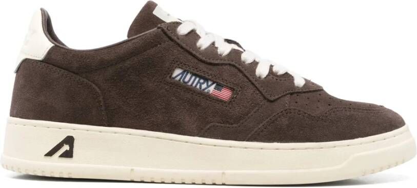 Autry Bruine Suède Leren Sneakers