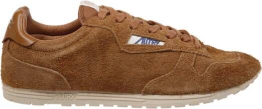 Autry Bruine Windspin Lage Sneaker