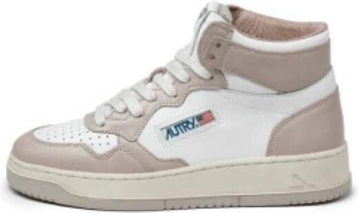 Autry Casual Leren Damessneakers Beige Dames