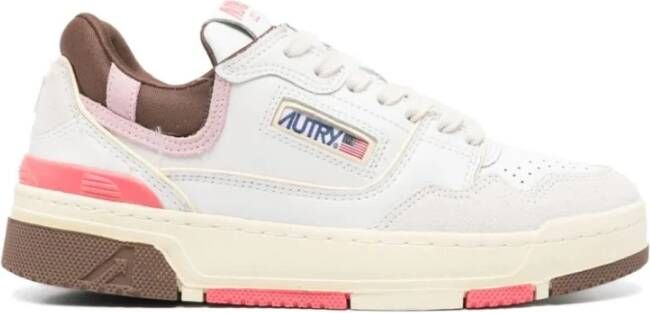 Autry Sneaker met kleurdetails en comfortabel materiaal White Dames