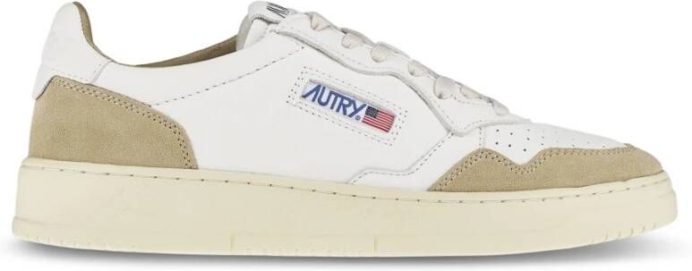 Autry Witte Medalist Suède Sneakers voor Heren
