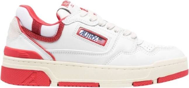 Autry Witte Sneakers met Pinaforemetal Breedte White Dames