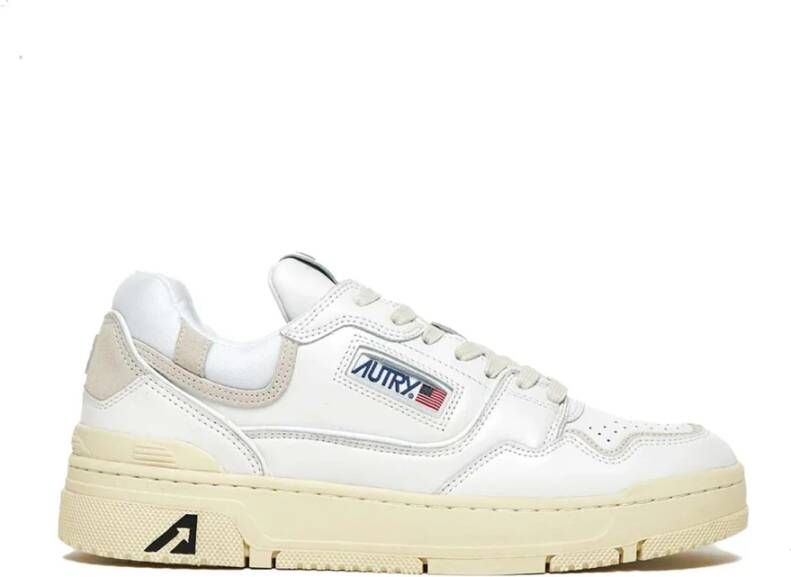 Autry Moderne CLC Sneakers met Levendig Basketbal-geïnspireerd Ontwerp White