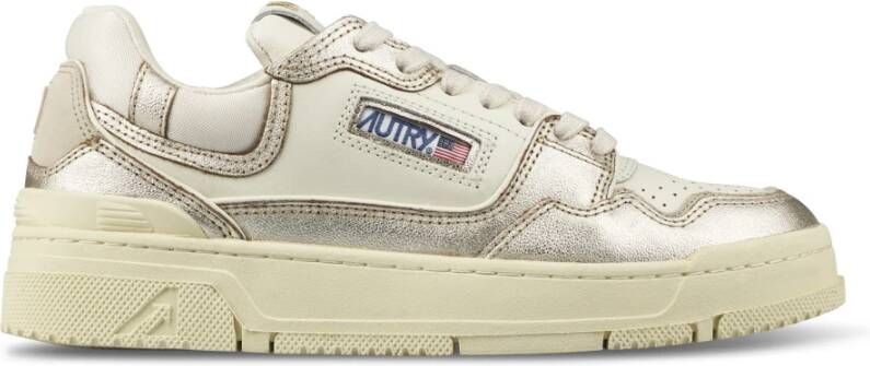 Autry CLC sneaker van leer met metallic details