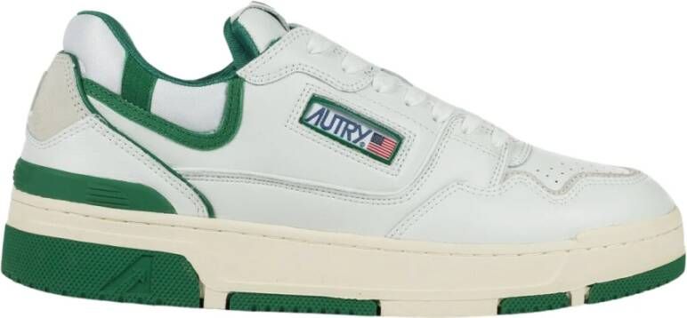 Autry Witte Groene CLC Sneaker met Uniek Geïntegreerd Ontwerp White Heren