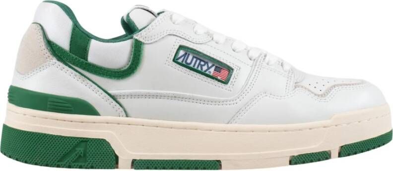 Autry Witte Groene CLC Sneaker met Uniek Geïntegreerd Ontwerp White Heren