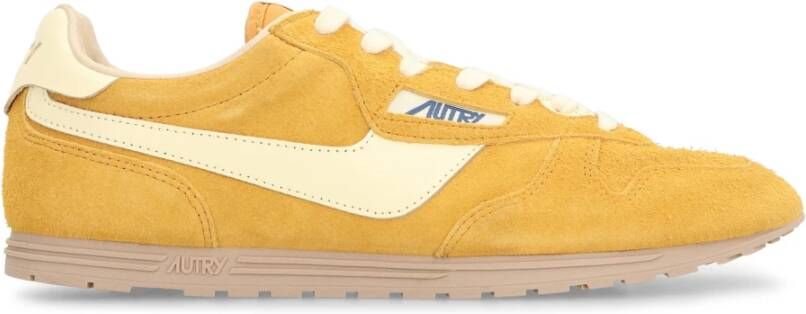 Autry Contrasterend Leren Lage Sneakers