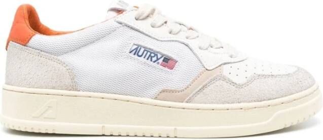 Autry Crack Nabuck Lage Top Sneakers Wit Heren