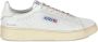 Autry Leren Sneakers Ronde Neus Veters Logo White Dames - Thumbnail 2