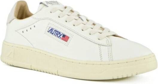 Autry Dallas Low Witte Leren Sneakers Multicolor Dames