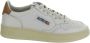 Autry Witte Leren Lage Sneakers met Logo Patch White Dames - Thumbnail 6