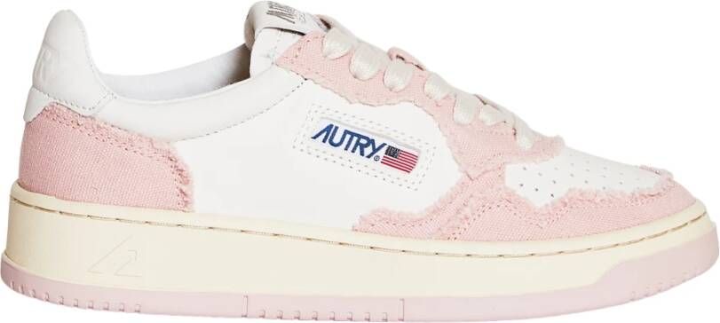 Autry Denim en Suède Sneakers voor Vrouwen White Dames