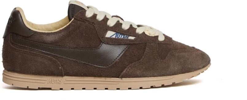 Autry Low-Top Sneakers Contemporary Suede And Leather Sneakers in zwart