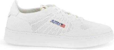 Autry Gebreide Sneakers met Perforatie White Heren