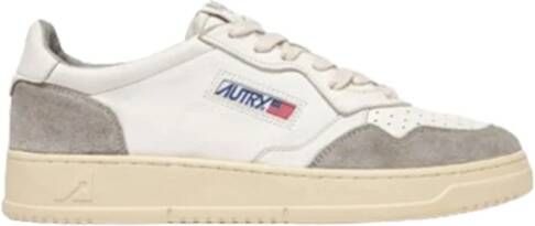 Autry Vintage-geïnspireerde lage sneakers van wit grijs leer White Heren - Foto 5