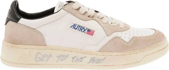 Autry Logo-patch low-top sneakers Wit Heren