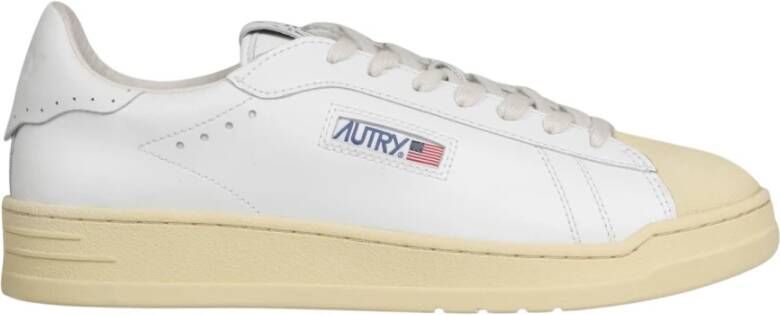 Autry Gladleren Sneakers Wit Heren