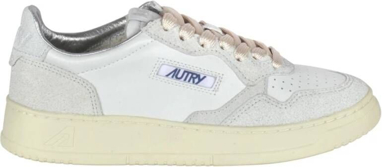 Autry Glitter Leren Sneakers Medalist Stijl