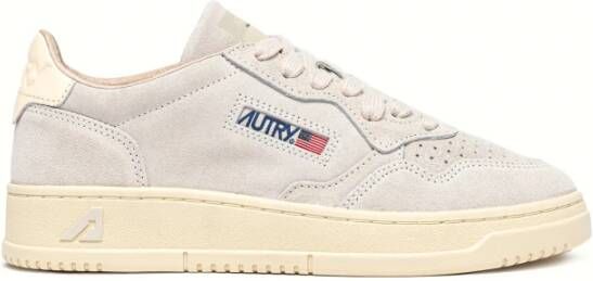 Autry Grijze leren sneaker Medalist model