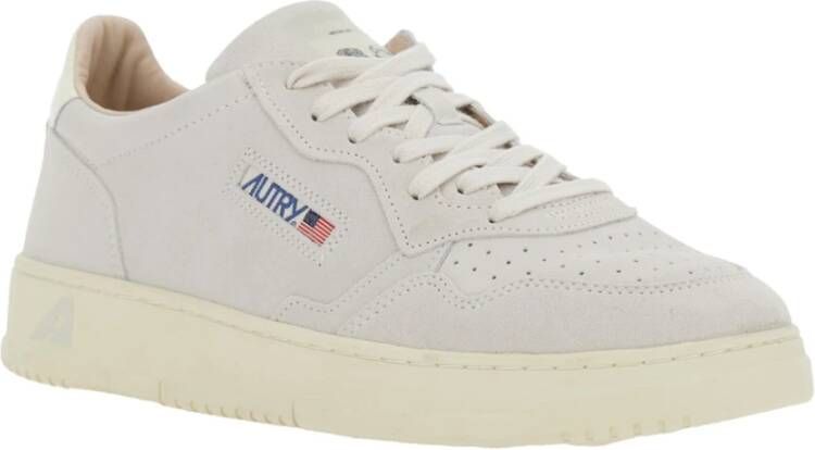 Autry Grijze Suède Sneakers Medalist