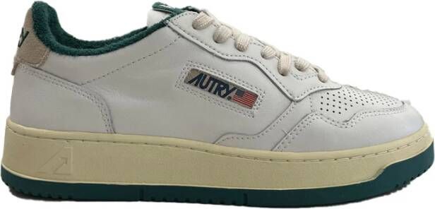 Autry Lage sneakers met leren hielinzetstuk White Heren
