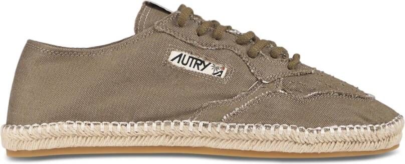 Autry Groene platte schoenen