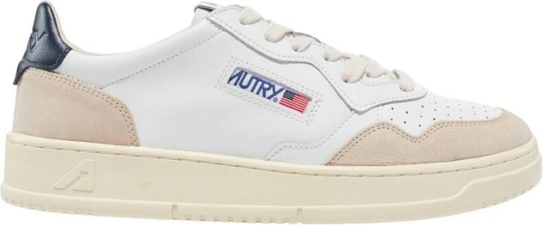 Autry Witte leren sneakers met groene hiel geïnspireerd op jaren 80 design White Heren - Foto 13