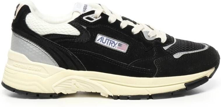 Autry Zwarte Leren Sneakers Hyperway Stijl - Foto 2