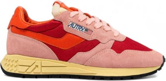 Autry Innovatieve hardloopsneakers Reelwind Roze Rood