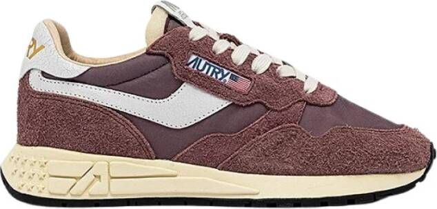 Autry Innovatieve Lichtgewicht Flexibele Paarse Sneakers