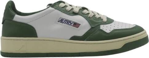 Autry Italiaanse Leren Sneakers White Heren