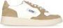 Autry Ivoor Leren Sneakers met Lurex Inzetstukken - Thumbnail 1