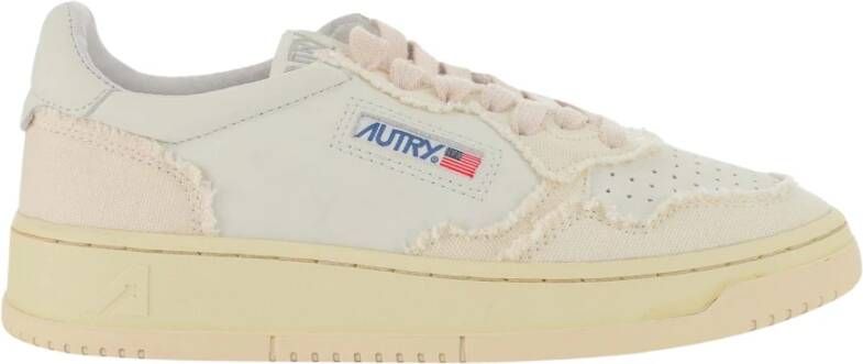 Autry Ivoor lederen medaillewinnaar sneakers Wit Heren