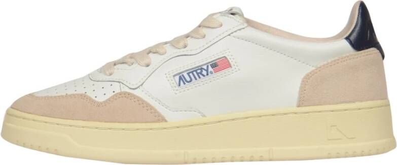 Autry Witte leren sneakers met groene hiel geïnspireerd op jaren 80 design White Heren - Foto 16